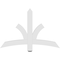 Ekena Millwork Davenport Architectural Grade PVC Gable Bracket, 48"W x 32"H x 2"D x 4"F, 16/12 Pitch GBP048X32X0204DAV00 - alternate 4